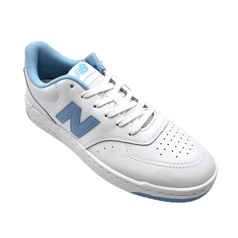 Men's New Balance BB80 Lifestyle Shoes Size 7 White Blue Medium D Casual Sneaker
